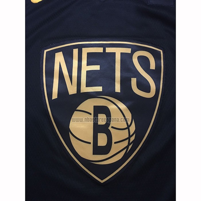 Camiseta Golden Edition Brooklyn Nets Kevin Durant NO 7 Negro